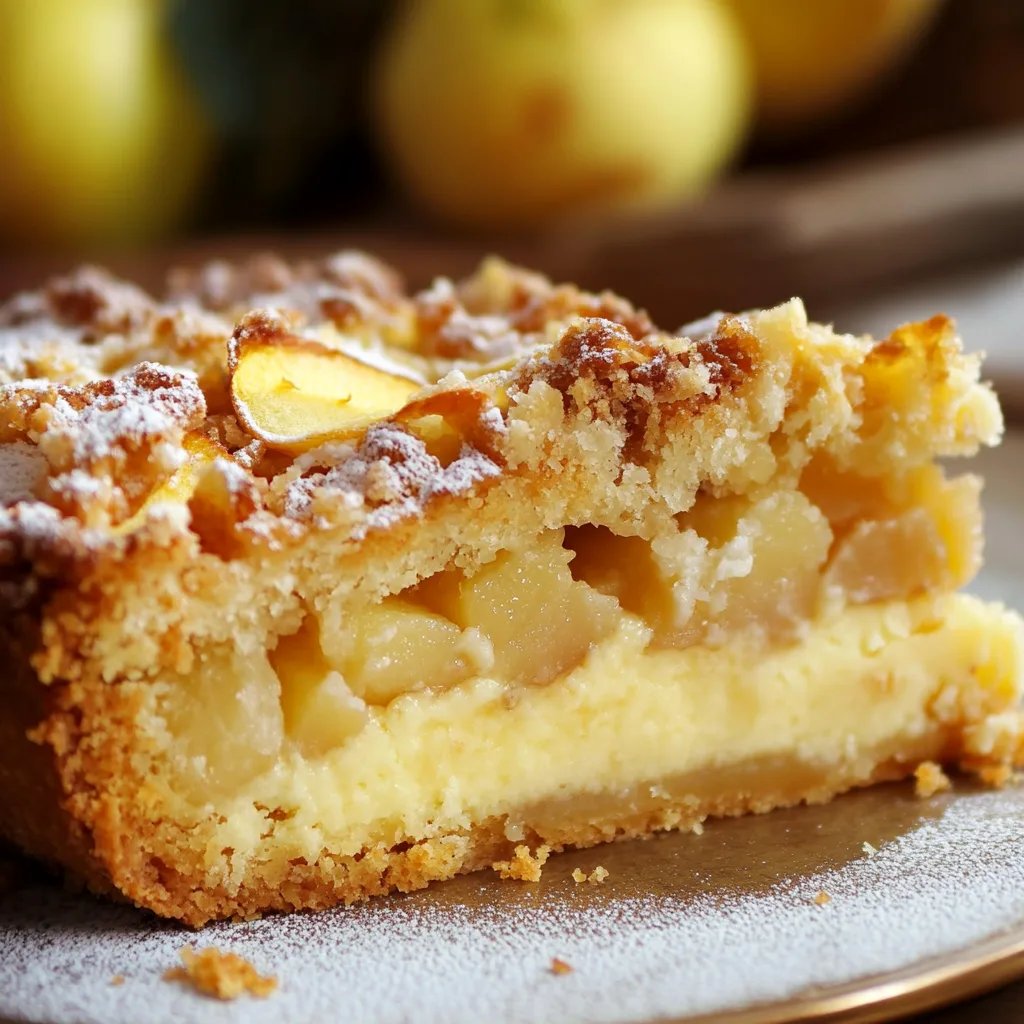 Apfelkuchen mit Pudding