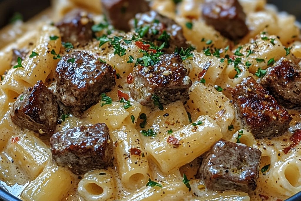 Wohltuende Rindfleisch-Pasta in cremiger Knoblauchsoße: Ein Unglaublich Ultimatives Rezept