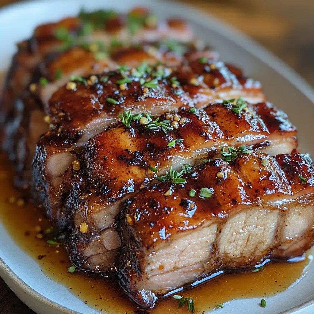 Schweinebauch aus dem Slow Cooker mit Honig-Balsamico-Glasur: Ein Unglaubliches Ultimatives Rezept