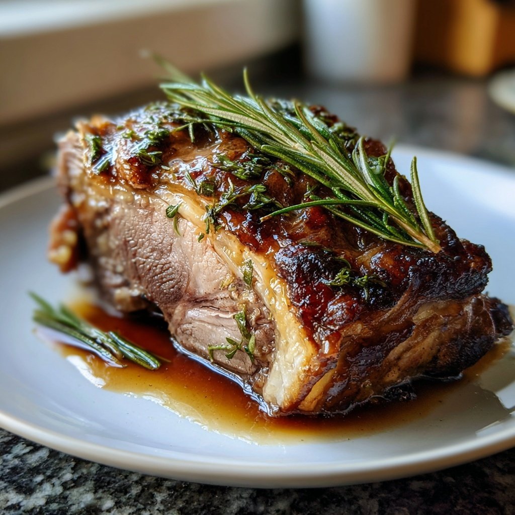 Roastlamm mit Rosmarin Jus