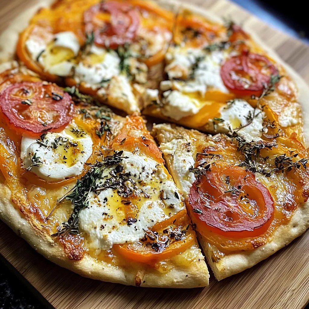 Kürbis-Flammkuchen mit Feta