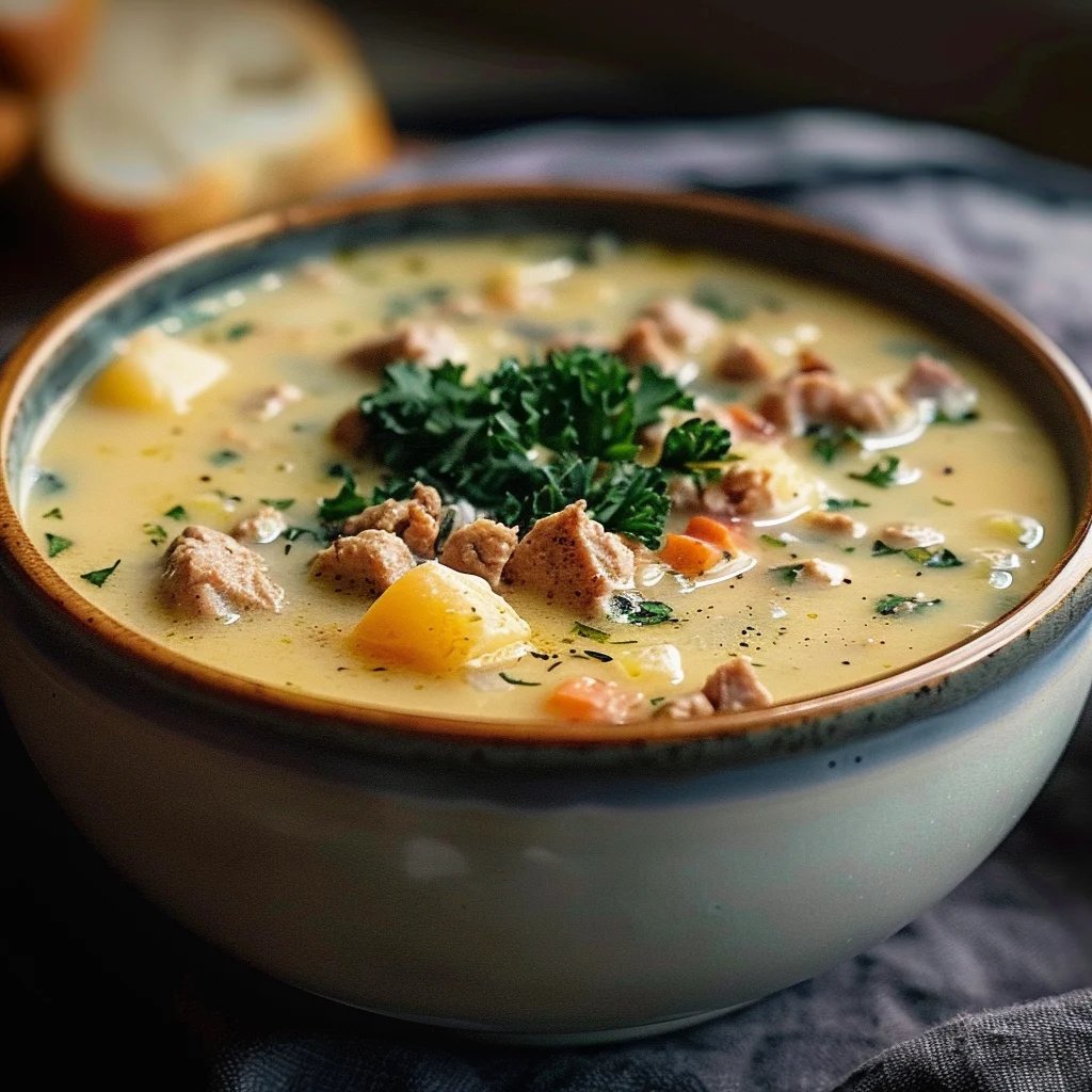 Zuppa Toscana - Cremige Wurst-Kartoffel-Suppe in 40 Min!