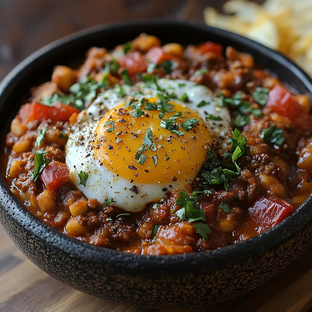 Frühstücks-Chili mit Eiern: Ein Unglaubliches Ultimatives Rezept für 5 Personen