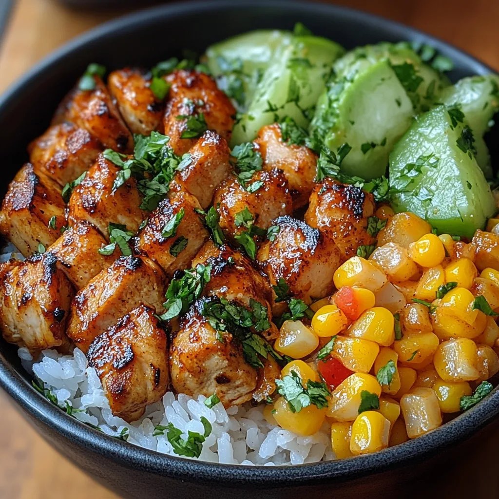 Hähnchen-Reis-Bowl mit Street Corn: Ein Unglaublich Ultimatives Rezept für 4 Personen