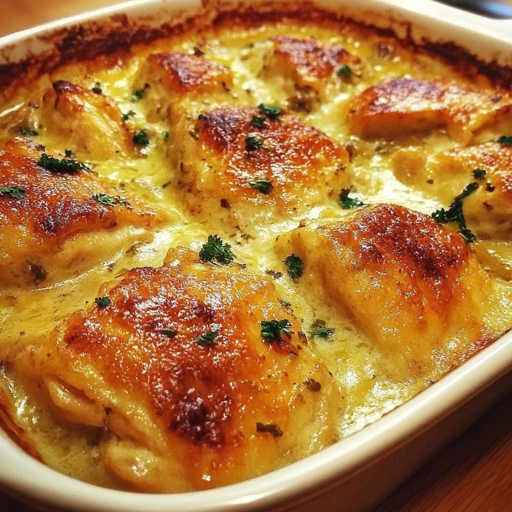 Cremiger Hähnchenauflauf