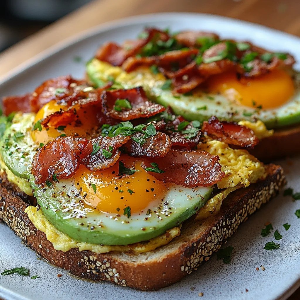 Toast mit Speck, Ei und Avocado: Ein Unglaublich Essenzielles Rezept für Frühstücksliebhaber