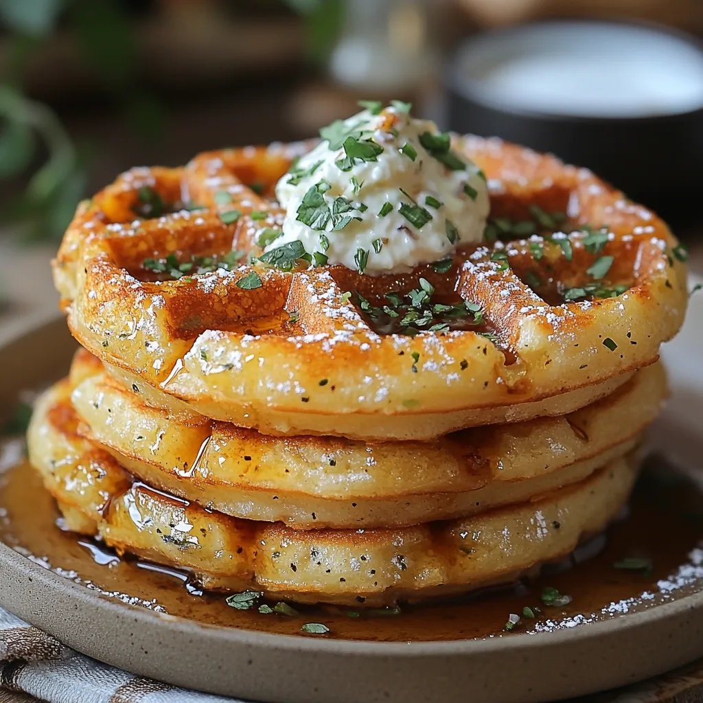 Würzige Cheddar-Jalapeño-Maisbrot-Waffeln: Ein Unglaubliches Ultimatives Rezept für 4