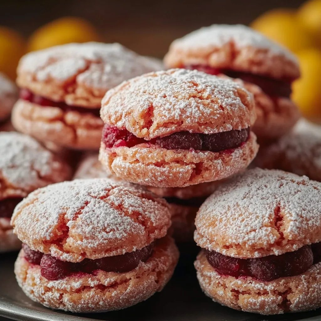 Perfekte Himbeer-Crinkle-Kekse