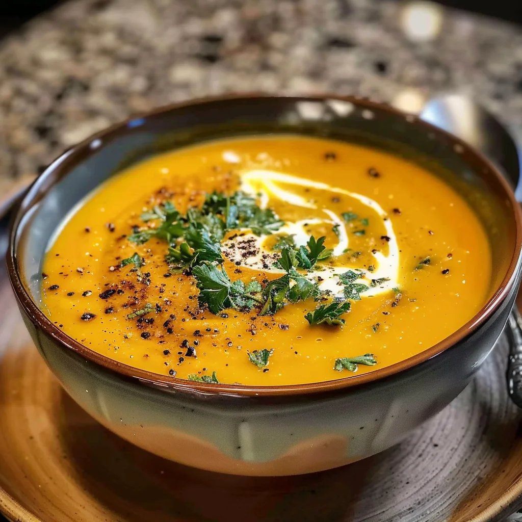 Cremige Kürbis-Kartoffel-Suppe