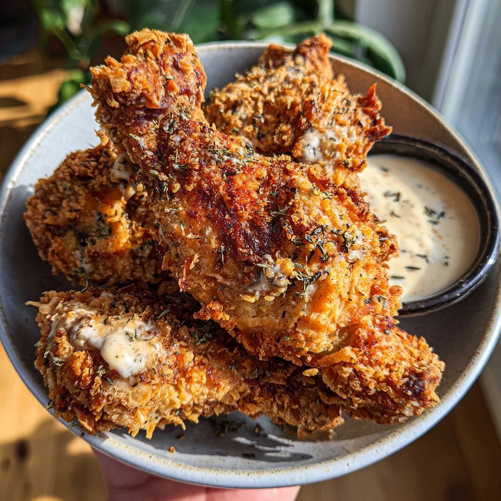 Hähnchen Frittiert Hähnchen Buttermilch Soße