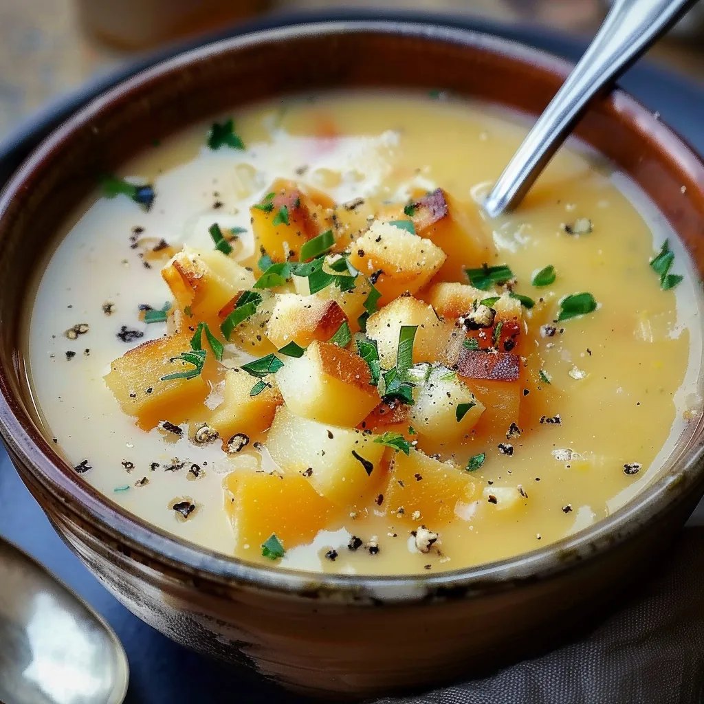 Gebackene Kartoffelsuppe