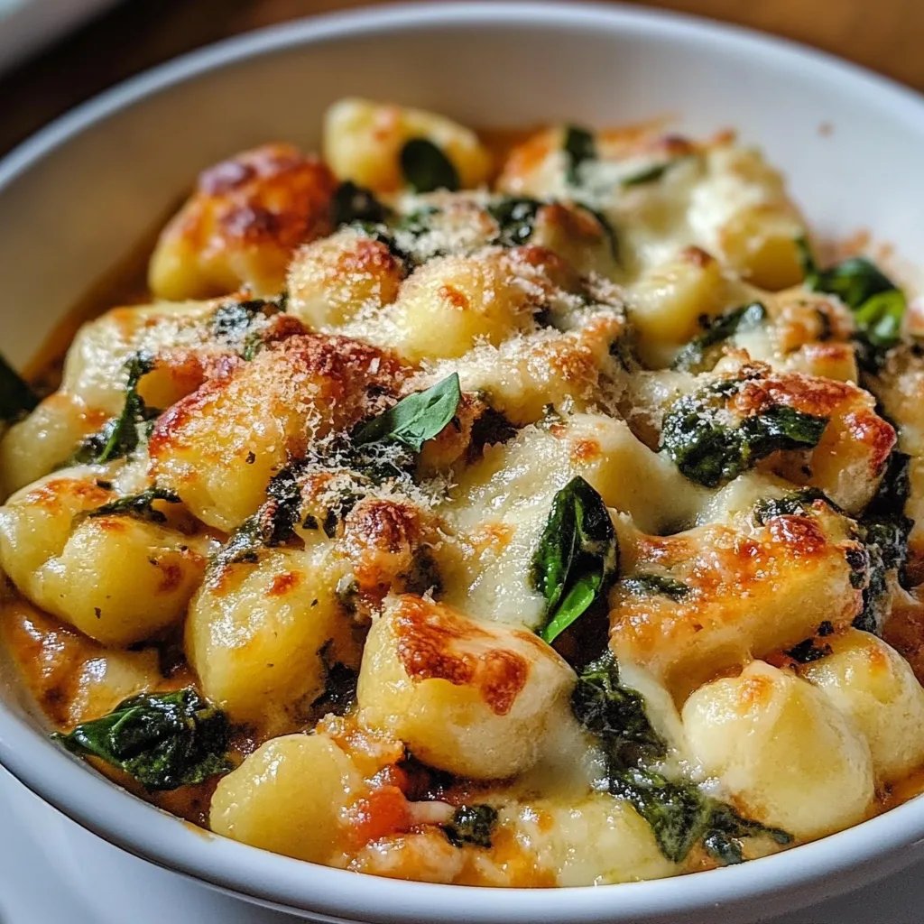 Gnocchi-Spinat-Auflauf