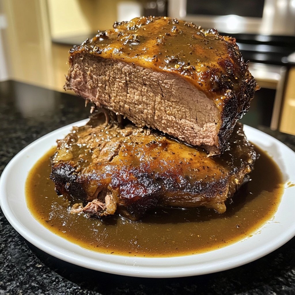 Deftiger Hausmannskost-Rinderbraten mit Rotkohl