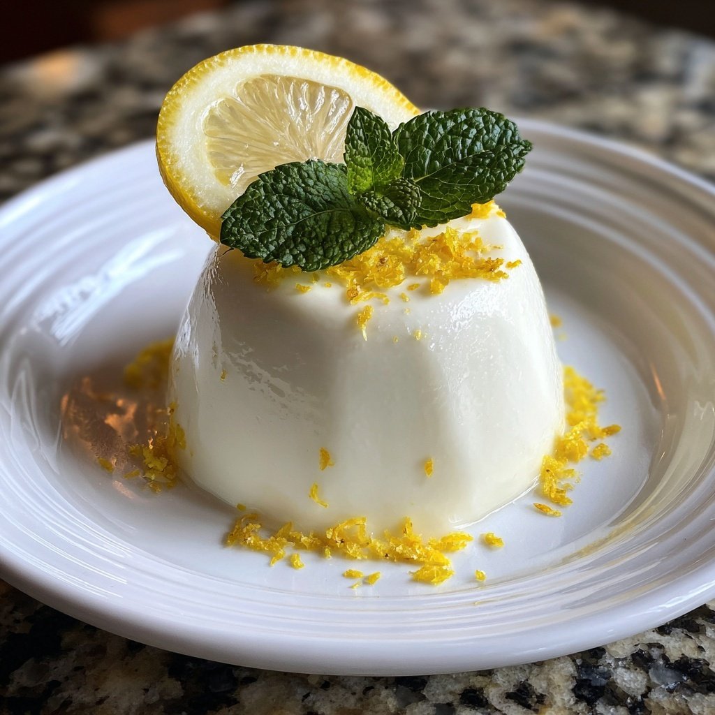 Meyer Zitronen Panna Cotta