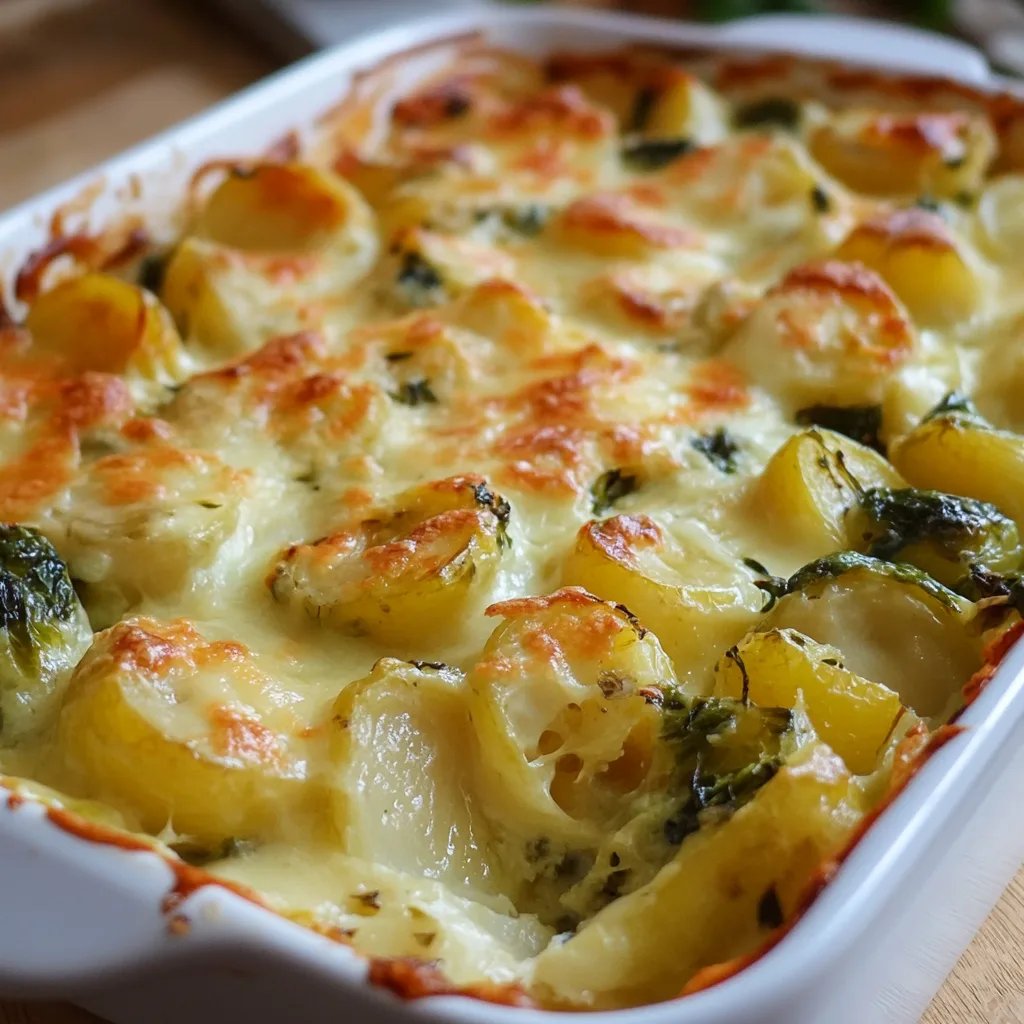 Rosenkohl-Kartoffel-Auflauf