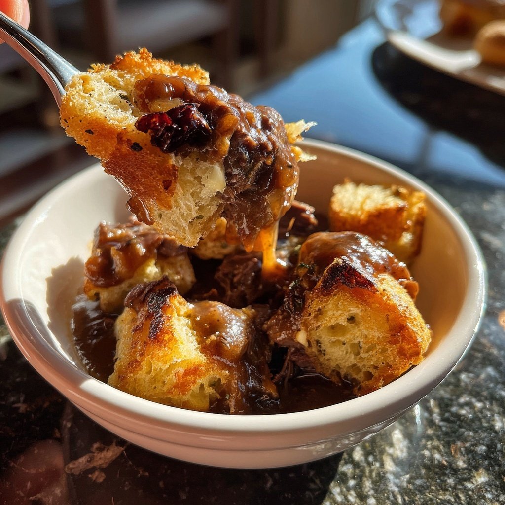 Rinderbacke mit Barolojus & Briochecroutons, Stefan Jäckel, Storchen Zürich