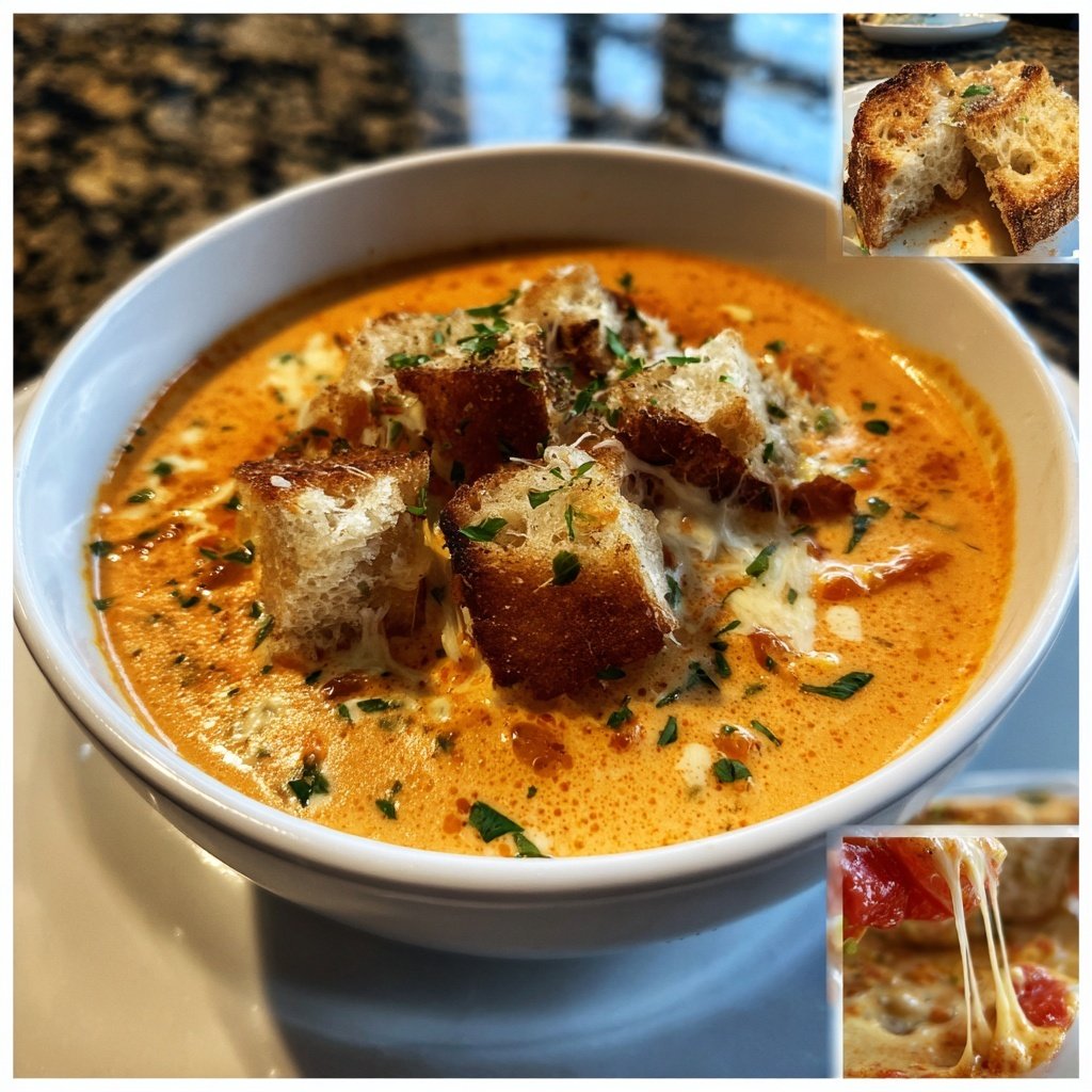 Tomaten Käsefondue mit Kräutern