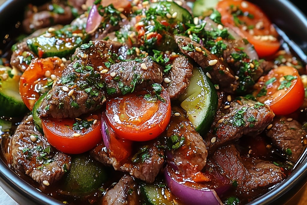 Thailändischer Rindfleischsalat: Ein Unglaubliches Ultimatives Rezept für 6 Personen