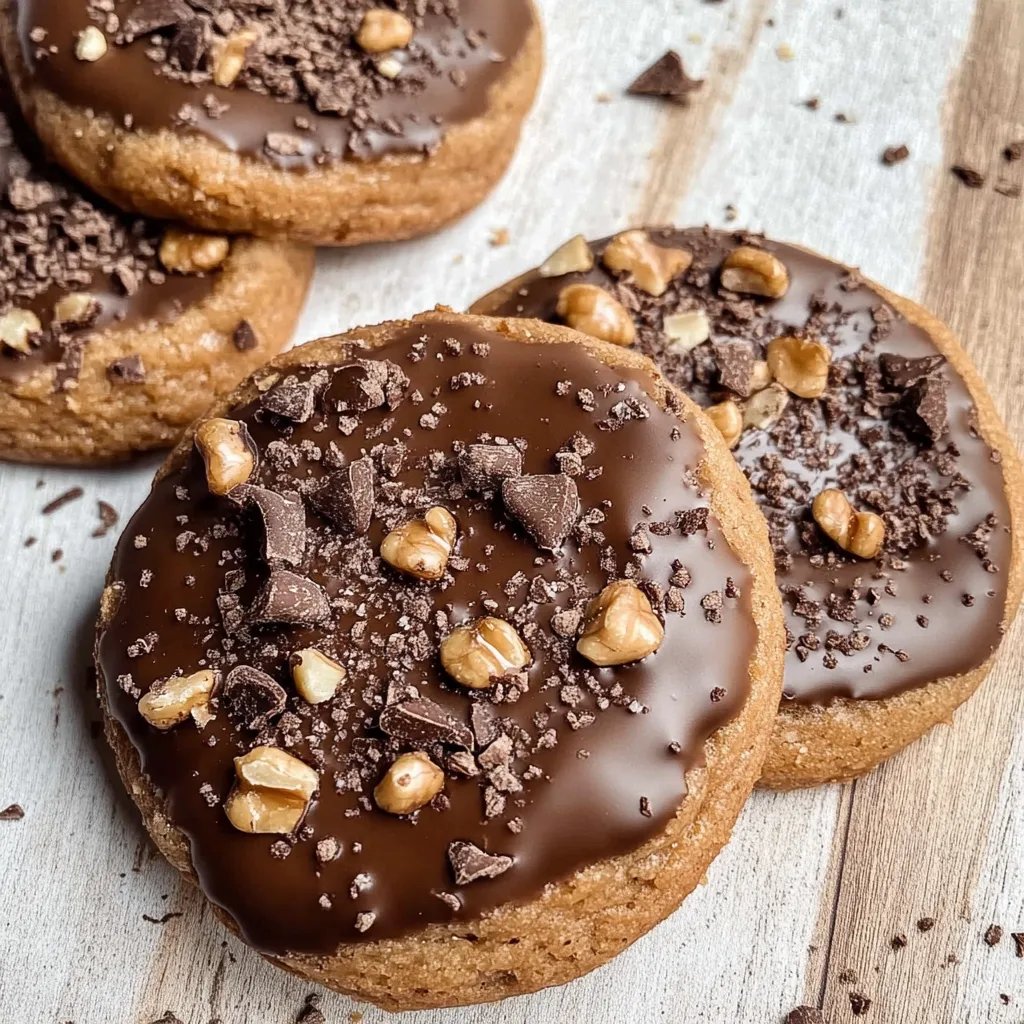 Schokoladenkekse mit Walnüssen
