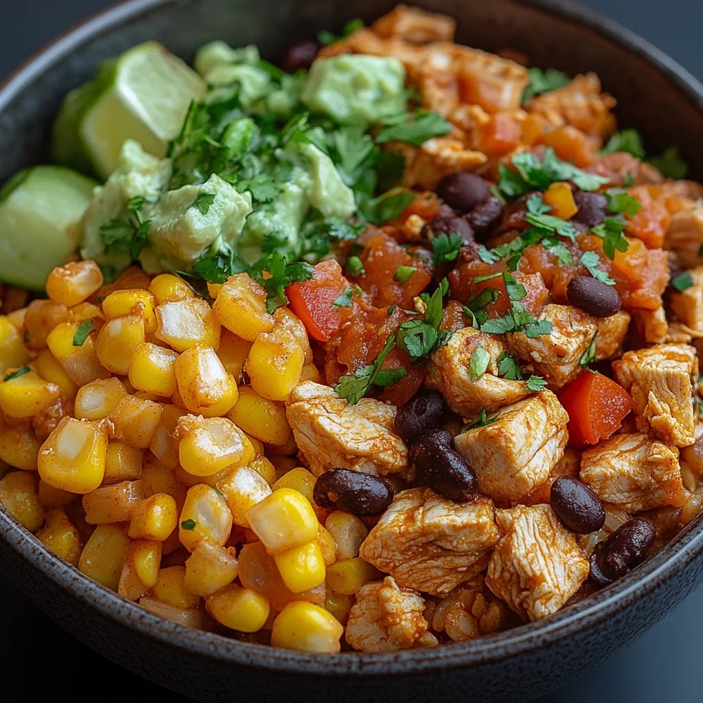 Hähnchen-Burrito-Schüsseln aus dem Slow Cooker: Ein Unglaubliches Ultimatives Rezept mit 7 Zutaten