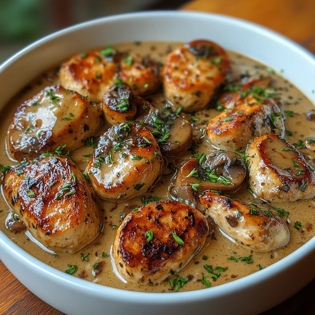 Cremiges Pilzhähnchen: Ein Unglaublich Essenzielles Rezept für 4 Personen