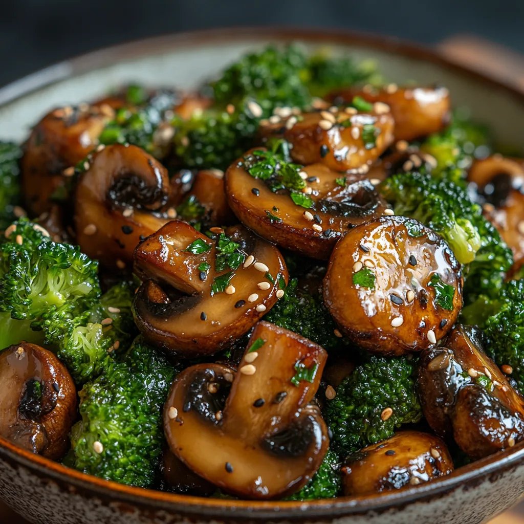 Veganer Brokkoli-Pilz-Wok: Ein Unglaublich Essenzielles Rezept für 4 Personen